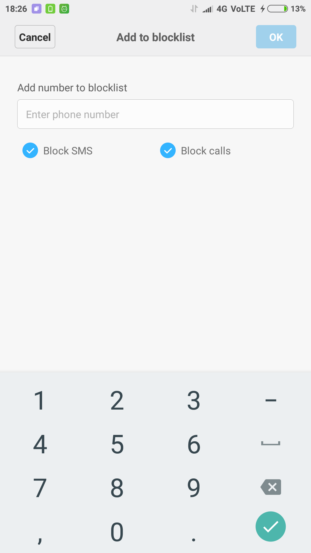 Xiaomi Redmi Note 4 : how to block calls and SMS for select numbers ...