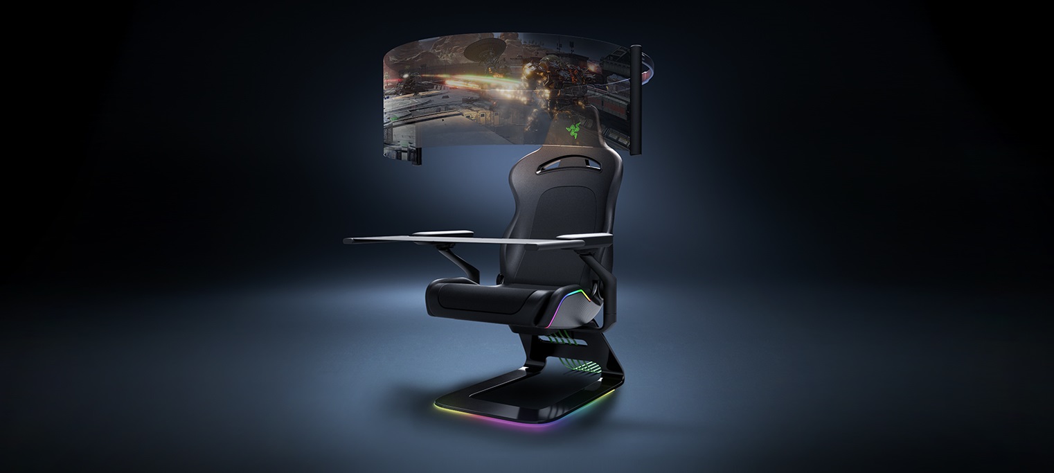 [CES 2021] Razer announced revolutionary chair with display that rolls